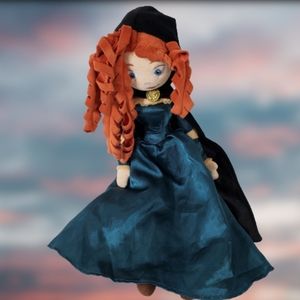 Disney Store 20" Princess Merida Plush Doll Brave Movie